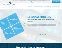 Tablet Screenshot of centralcom.fr